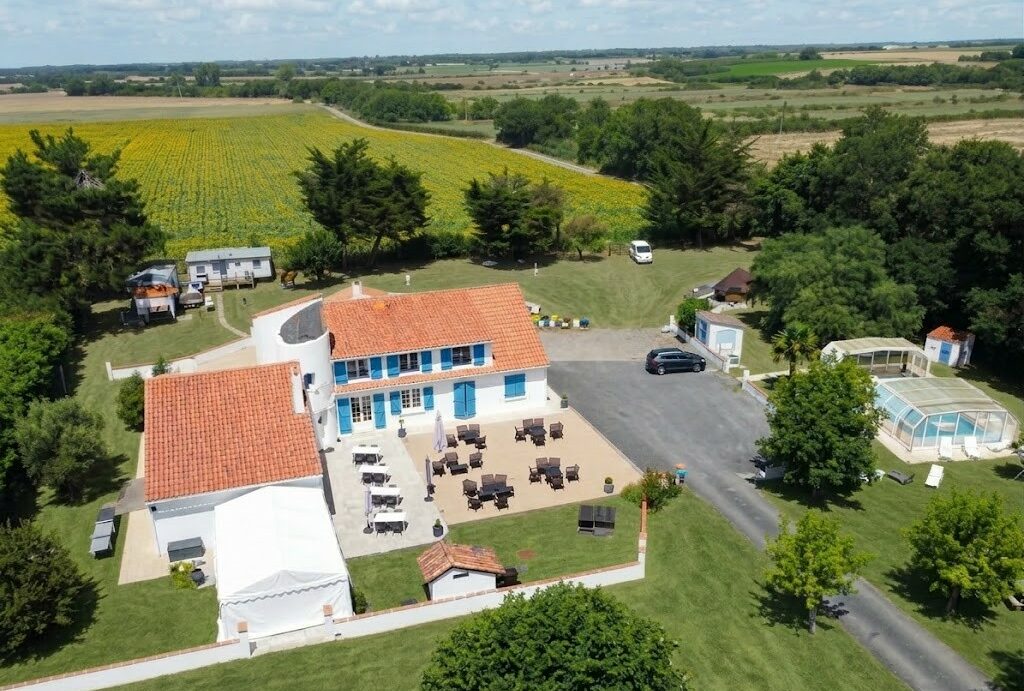 Gîte de groupe Vue arérienne